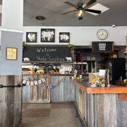 Holy Smokes Bourbon and BBQ - Order at the register!