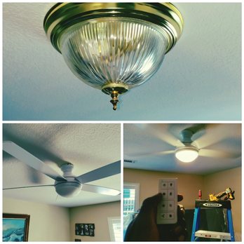 J.Smitty Home Maintenance - Adding a ceiling fan to a room can lower the room's temperature as much as 4 degrees. Call now for a quote (209) 303-8772 - Handyman Near Me J.Smitty Home Maintenance - Adding a ceiling fan to a room can lower the room's temperature as much as 4 degrees. Call now for a quote (209) 303-8772 - Handyman Near Me