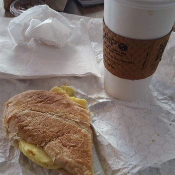 Victory Coffee - Café con Leche and egg, cheese and bacon on Cuban bread. - Coffee & Tea Near Me - Tampa, Florida