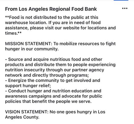 Los Angeles Regional Food Bank by null