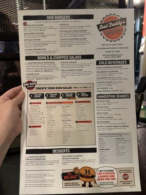 Menu photo 2 Bad Daddy's Burger Bar Raleigh, NC Menu photo 2 Bad Daddy's Burger Bar Raleigh, NC