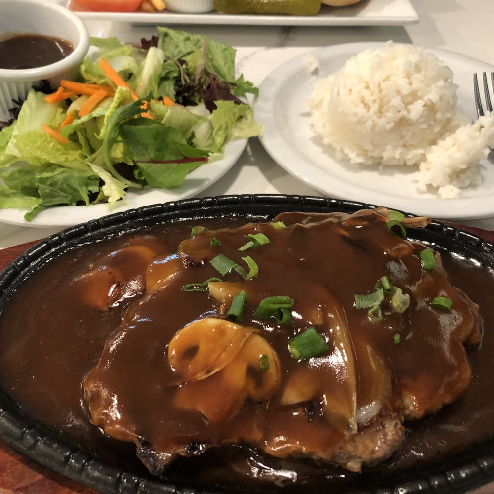 Eagle Cafe - Sizzling hamburger steak - Breakfast & Brunch Near Me - Honolulu, Hawaii Eagle Cafe - Sizzling hamburger steak - Breakfast & Brunch Near Me - Honolulu, Hawaii