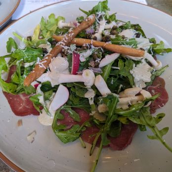 Rose’s Daughter - Beef carpaccio appetizer at Rose's Daughter, Delray Beach - Italian Near Me - Delray Beach, Florida