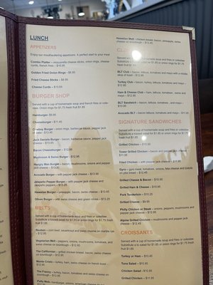 Menu photo 2 Clock Tower Cafe Springfield, IL
