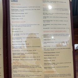 Clock Tower Cafe - Menu