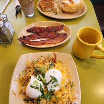 Snooze, an A.M. Eatery - Middle is some special 3 way bacon - Breakfast & Brunch Near Me - Orange, California