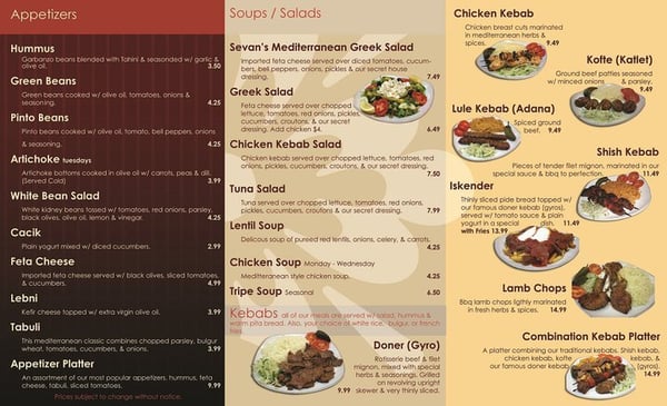 Menu photo 8 Sevan Garden Kebab House Los Angeles, CA