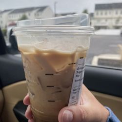 Starbucks - This was how filled my cup was. Where's the rest?