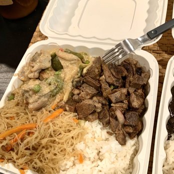 Pinoy BBQ ATBP - 1/2 pancit 1/2 rice, chicken curry, sisig - Barbeque Near Me - Milpitas, California