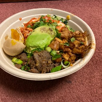 SeoulSpice - Beef bowl with added chicken, egg & avocado! My egg is ice cold though disappointed - Korean Near Me - Washington, DC, District of Columbia SeoulSpice - Beef bowl with added chicken, egg & avocado! My egg is ice cold though disappointed - Korean Near Me - Washington, DC, District of Columbia