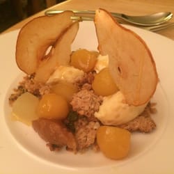 Ben's Cornish Kitchen - Not your usual fare - this is poached pear, Ben style