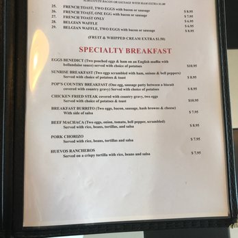 Pop's Cafe - Menu 3/8 - Breakfast & Brunch Near Me - Downey, California Pop's Cafe - Menu 3/8 - Breakfast & Brunch Near Me - Downey, California