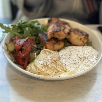 Neighborly - Mediterranean dish with chicken thigh - Mediterranean Near Me - Thousand Oaks, California Neighborly - Mediterranean dish with chicken thigh - Mediterranean Near Me - Thousand Oaks, California