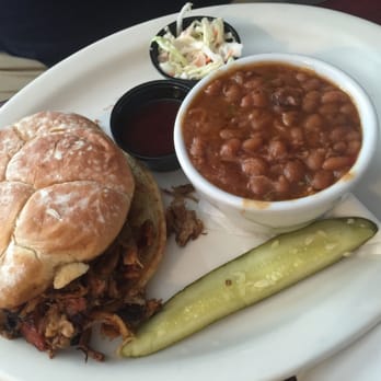 Cali BBQ - Hubs pulled pork Sammie plate and baked beans hmmm nom nom nom - Barbeque Near Me - Spring Valley, California Cali BBQ - Hubs pulled pork Sammie plate and baked beans hmmm nom nom nom - Barbeque Near Me - Spring Valley, California