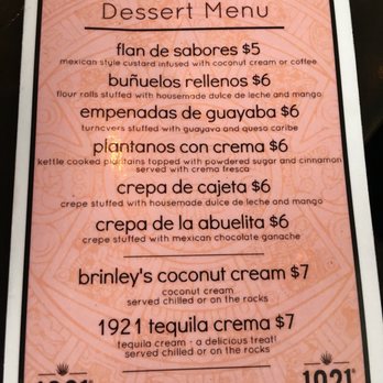 Cafe El Tapatio - Dessert menu - Mexican Near Me - Glenview, Illinois