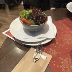 Maislinger - Side salad with wienerschnitzel