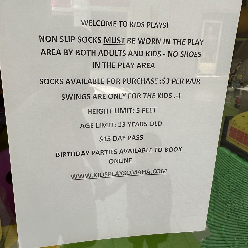 Kids Plays - Rules - Indoor Playcenter Near Me - Omaha, Nebraska