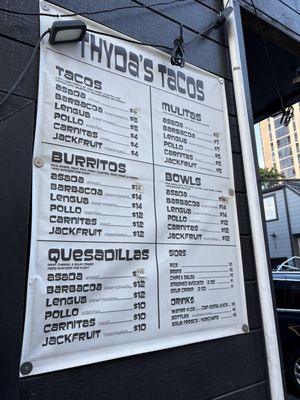Menu photo 1 Thyda's Tacos Honolulu, HI Menu photo 1 Thyda's Tacos Honolulu, HI