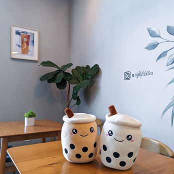 Eightfold Tea Shoppe - eightfold interior + the boba plushies i brought - Bubble Tea Near Me - Costa Mesa, California Eightfold Tea Shoppe - eightfold interior + the boba plushies i brought - Bubble Tea Near Me - Costa Mesa, California