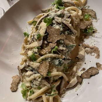 Rue 561 Bistro - Bucatini, mushrooms, truffle oil, with freshly shaved truffles. - Salad Near Me - Toms River, New Jersey