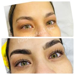 Ash Threading & Spa - Lash lifting with Heena tint...!