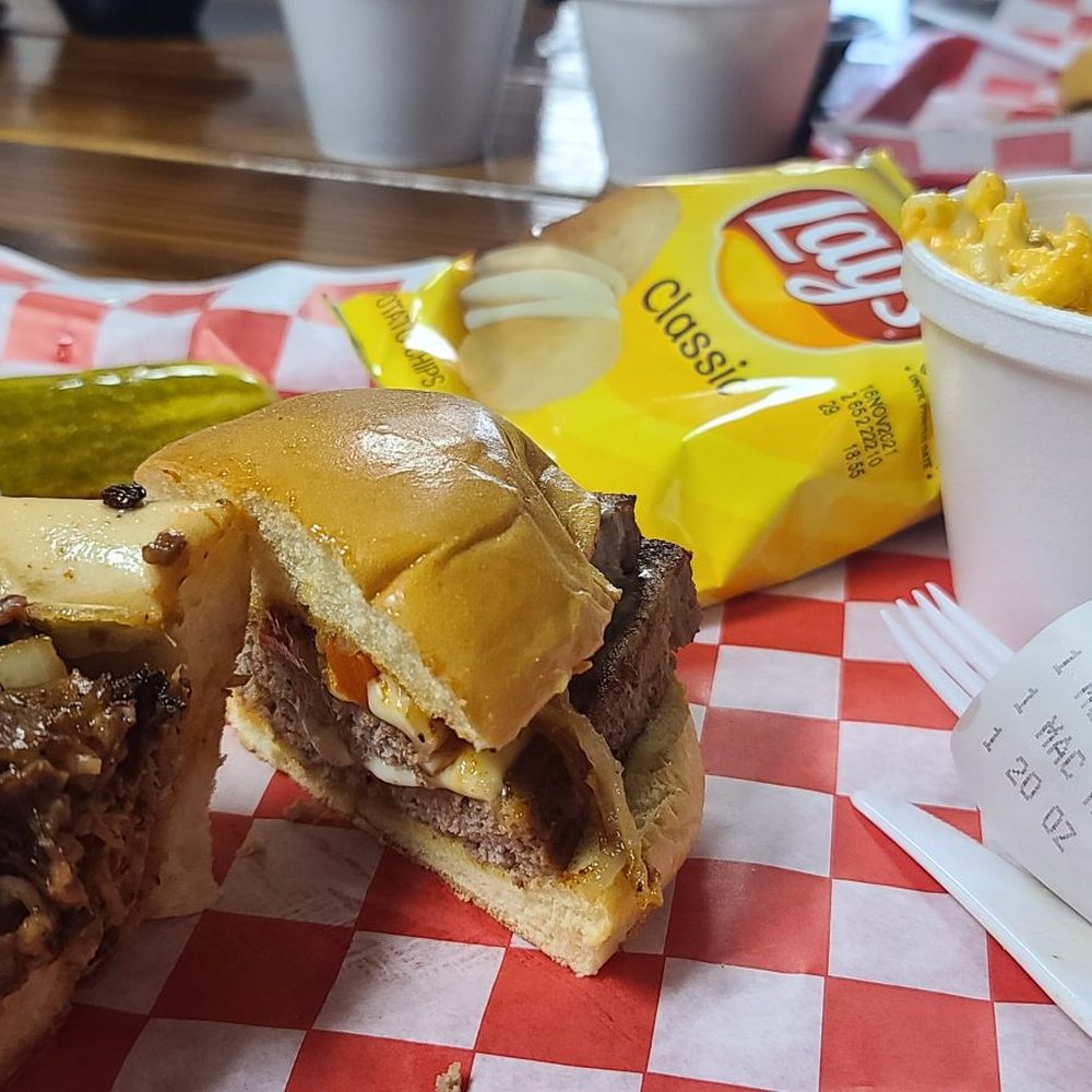 Big Bad Wolf Barbeque - Brisket cheesesteak smoked meatloaf sandwich - Barbeque Near Me - Aston, Pennsylvania Big Bad Wolf Barbeque - Brisket cheesesteak smoked meatloaf sandwich - Barbeque Near Me - Aston, Pennsylvania