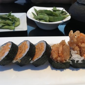 Sake Hana - sweet potato tempura roll and edamame - Japanese Near Me - Avondale, Pennsylvania
