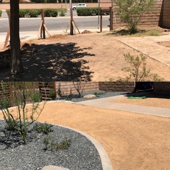 Designer's Touch Landscape - Before on the top Designers Touch Landscaping on the bottom - Landscaping Near Me - Quartz Hill, California Designer's Touch Landscape - Before on the top Designers Touch Landscaping on the bottom - Landscaping Near Me - Quartz Hill, California
