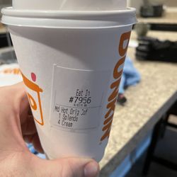 Dunkin' - I always get 4 cream and 4 Splenda but they can't get it right