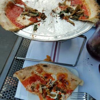 Barbuzzo - Margherita pizza, with wood roasted mushrooms... - Mediterranean Near Me - Philadelphia, Pennsylvania