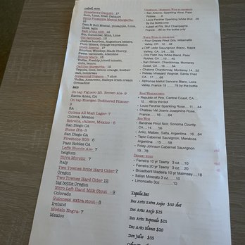 Prospect Gourmand - Back of brunch menu - New American Near Me - Beverly Hills, California Prospect Gourmand - Back of brunch menu - New American Near Me - Beverly Hills, California
