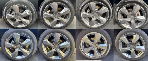 Crimson Wheel Repair Powder Coating