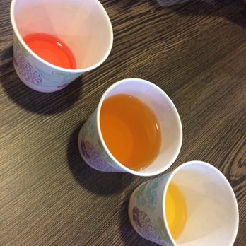 Happy Eats - Three tea sampler for free to take as we'd like. - Asian Fusion Near Me - Hanford, California
