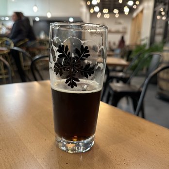 Oakflower Brewing - a pint of beer on a table - Breweries Near Me - Long Hill, New Jersey