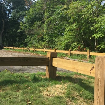 Custom Fence Design - Timber Guard Rail - Fences & Gates Near Me - Old Lyme, Connecticut Custom Fence Design - Timber Guard Rail - Fences & Gates Near Me - Old Lyme, Connecticut