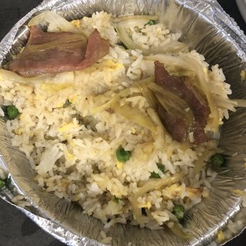 Golden Island - a bowl of rice with meat and peas - Chinese Near Me - Salt Spring Island, British Columbia Golden Island - a bowl of rice with meat and peas - Chinese Near Me - Salt Spring Island, British Columbia