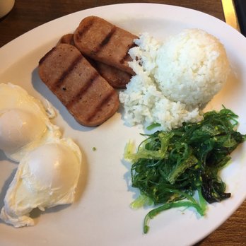 Slappy Cakes - Hawaiian breakfast with spam instead of sausage - Breakfast & Brunch Near Me - Lahaina, Hawaii