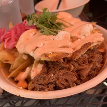 Hash - Chiquitas with shredded beef - Breakfast & Brunch Near Me - Los Angeles, California Hash - Chiquitas with shredded beef - Breakfast & Brunch Near Me - Los Angeles, California
