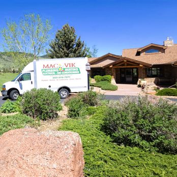 Mac-Vik Plumbing, Heating, and Electrical - Mac-Vik Plumbing, Heating, and Electrical truck at job site. - Plumbing Near Me - Golden, Colorado Mac-Vik Plumbing, Heating, and Electrical - Mac-Vik Plumbing, Heating, and Electrical truck at job site. - Plumbing Near Me - Golden, Colorado