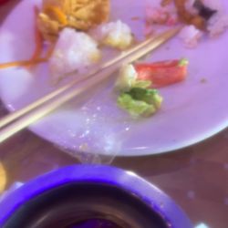 Wok King International Buffet - And is there supposed to be plastic in the sushi?