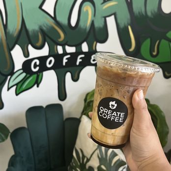 Qreate Coffee + Studio - Tiger Iced Latte - Coffee & Tea Near Me - Orlando, Florida