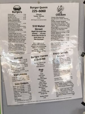 Menu photo 5 Burger Queen Ketchikan, AK Menu photo 5 Burger Queen Ketchikan, AK