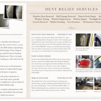 Dent Relief - Relief Services - Auto Detailing Near Me - Tucker, Georgia