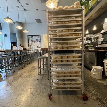 Grassa - View from a booth by the kitchen, right next to the fresh batches of pasta! - Italian Near Me - Portland, Oregon Grassa - View from a booth by the kitchen, right next to the fresh batches of pasta! - Italian Near Me - Portland, Oregon