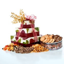 Auntie M Gift Baskets - Glistening 3 Tier Pears