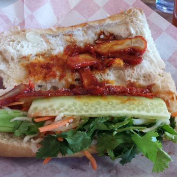 Leona Banh Mi - Lemongrass marinated pork banh mi sandwich, top up. - Vietnamese Near Me - Albuquerque, New Mexico