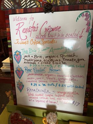Menu photo 1 Renata's Creperie Arcata, CA Menu photo 1 Renata's Creperie Arcata, CA