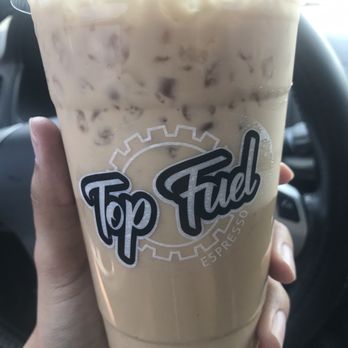 Top Fuel Espresso - Vanilla latte with a pump of marshmallow flavoring - Juice Bars & Smoothies Near Me - Gilbert, Arizona Top Fuel Espresso - Vanilla latte with a pump of marshmallow flavoring - Juice Bars & Smoothies Near Me - Gilbert, Arizona