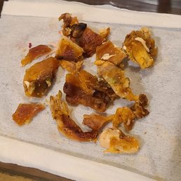 Just dried, burned and crappy pieces of chicken in my bowl. Not a single piece of edible chicken. Couldn't even give these to my dog.
