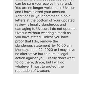 Uvasun - Owner threatening me - Spray Tanning Near Me - Los Angeles, California Uvasun - Owner threatening me - Spray Tanning Near Me - Los Angeles, California